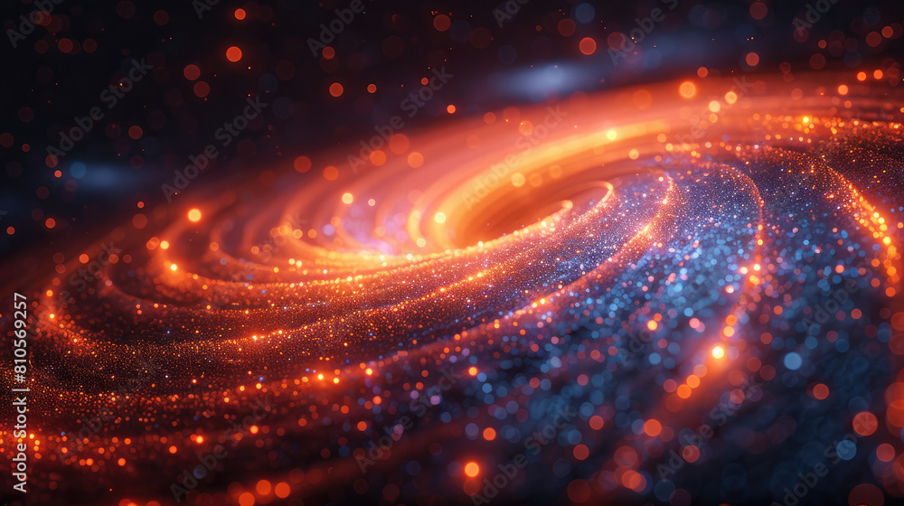 Abstract space background with a spiral galaxy Abstract space background with a spiral galaxy