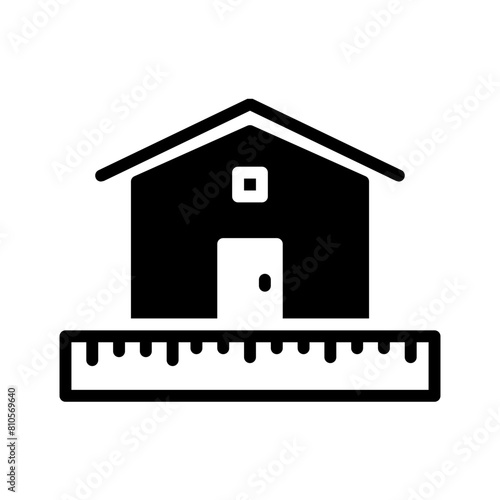 Vector solid black icon for House mulling