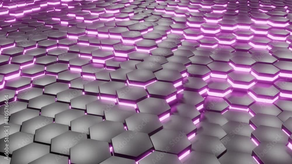 Animation 3d Neon cubes Abstract background with black moving cubic surface. Animation 3d Neon cubes Abstract background with black moving cubic surface.