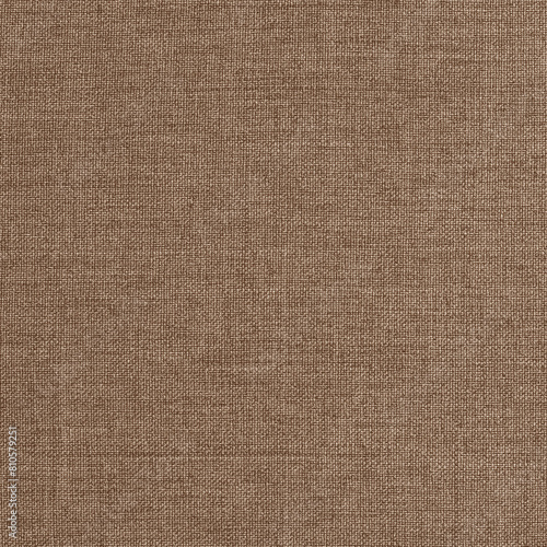 Dark brown linen fabric cloth texture background, seamless pattern of natural textile.