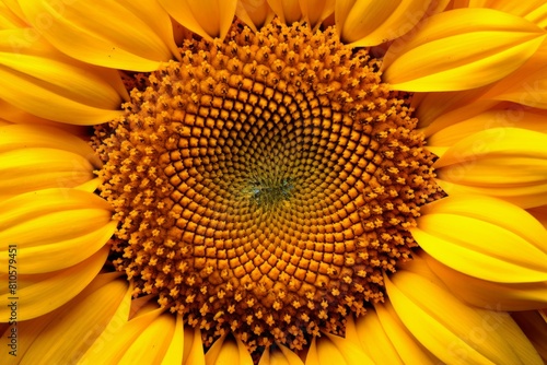 close-up of a vibrant yellow sunflower