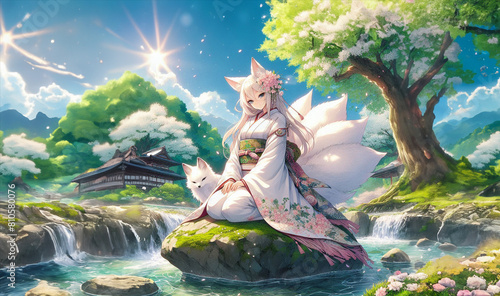 La kitsune du printemps  photo