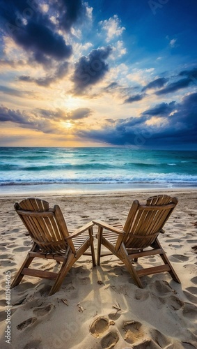 Summer season Sofa Deck Zen Generative AI's Tropical Island Relaxation © Dreamweave