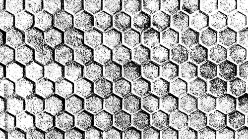 7-53. Old Cement Block Floor Texture Background - Illustration