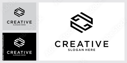 LL or L initial letter logo design vector