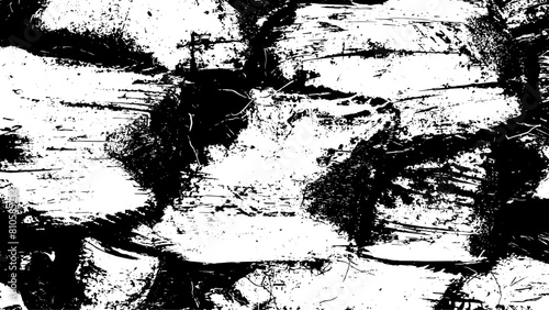 7-70. Wood Surface Texture Effect - Illustration Old Wood Black and White Vector Texture.	