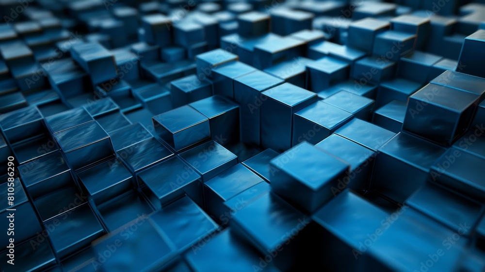 Blue 3D pattern for futuristic business and technology presentations Blue 3D pattern for futuristic business and technology presentations