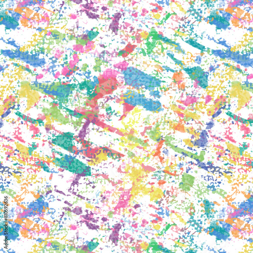 Colorful undefine shape dots, seamless pattern illustration.