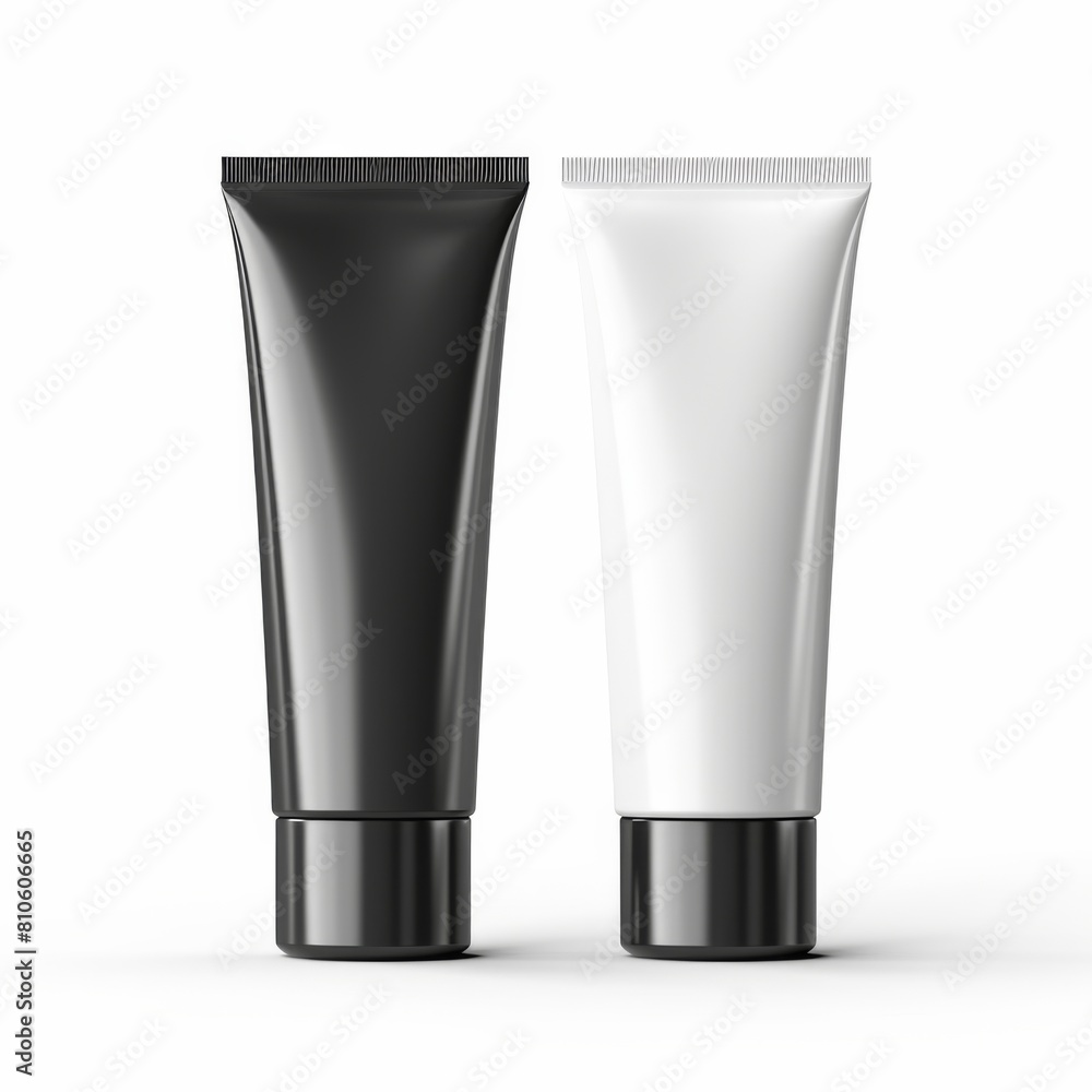Blank plastic tubes for product mockup Blank plastic tubes for product mockup