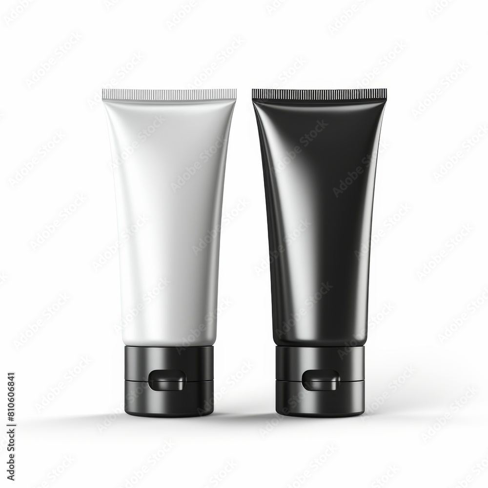 Blank plastic tubes for product mockup Blank plastic tubes for product mockup