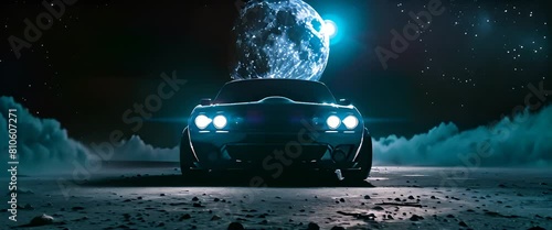 car  in the night photo