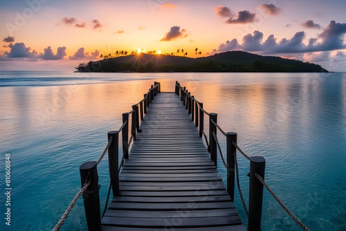 View of wooden bridge