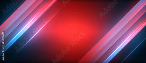 A vibrant red and blue abstract background with glowing lines, featuring a mix of Amber, Magenta, Electric blue colors. The pattern is enhanced with lens flare effects and tints and shades