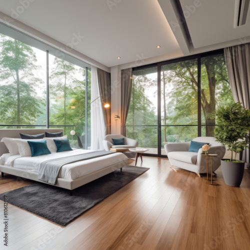 Modern Minimalist Bedroom with Natural Light