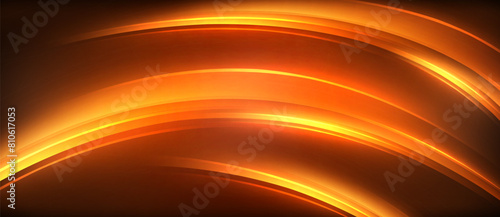 A liquid amber circle radiating a glowing orange hue against a dark sky background, resembling a gas heating up in drinkware. Tints and shades blend together in this mesmerizing sight