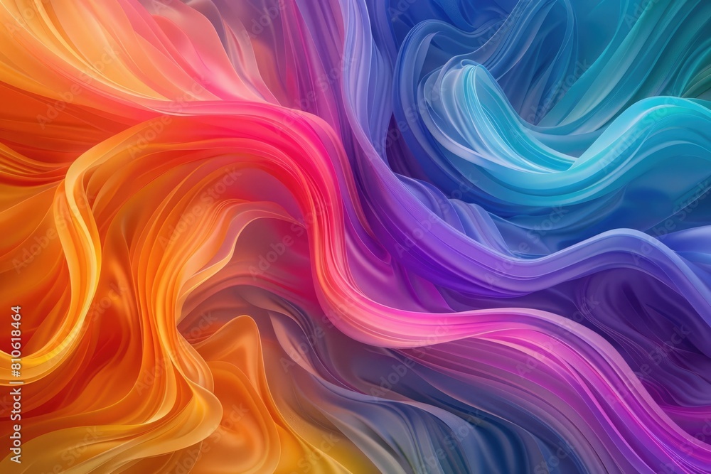 A digital masterpiece of gradients forming a breathtaking display of color harmony.
