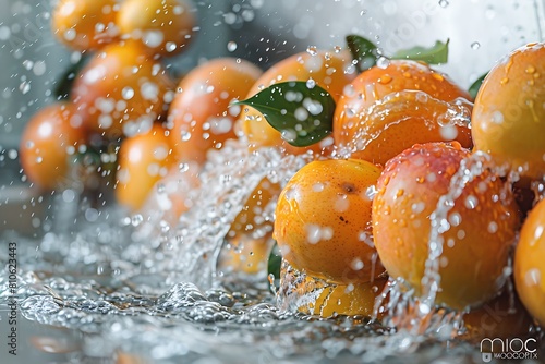 Many mangos splashed with drops of water within a kitchen sink
