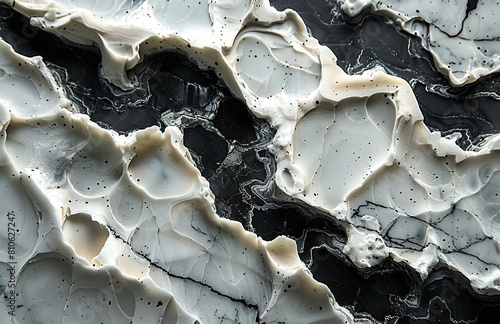 Generate an ultrarealistic seamless texture of marble with a cracked surface. Created with Ai