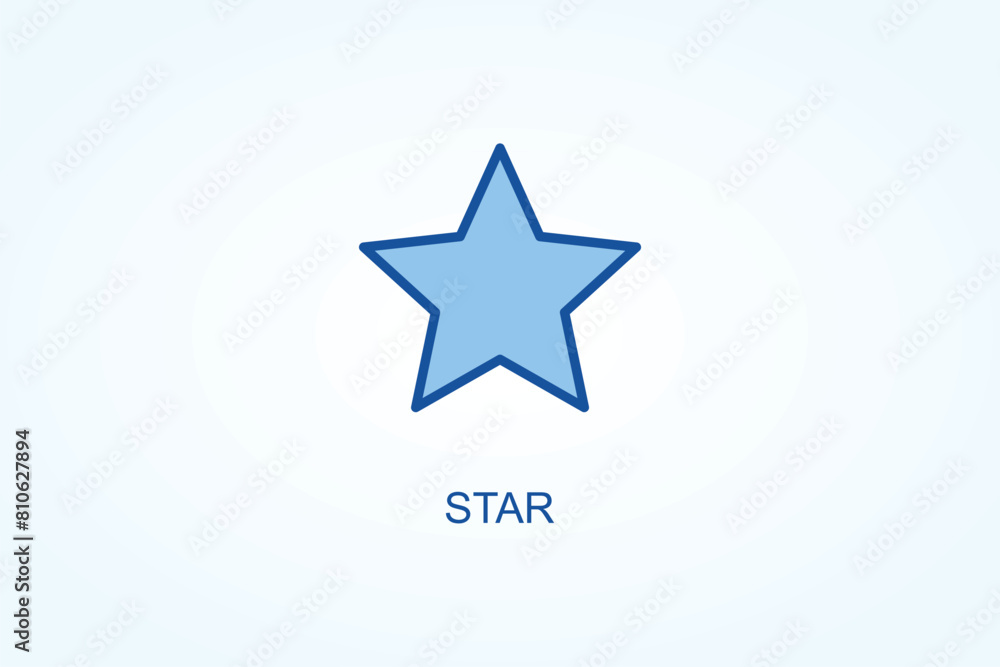 Fototapeta premium Star vector or logo sign symbol illustration