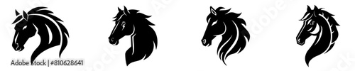 Equine Emblem Vector Set