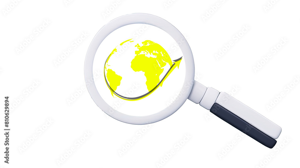 Inspecting Global Economy Magnifying Glass on Upward Financial Graphs, Magnifying glass on the World Map for E-commerce, Online Sales, Advertising Promotion, Marketing, Advertising, Product Promotion Inspecting Global Economy Magnifying Glass on Upward Financial Graphs, Magnifying glass on the World Map for E-commerce, Online Sales, Advertising Promotion, Marketing, Advertising, Product Promotion