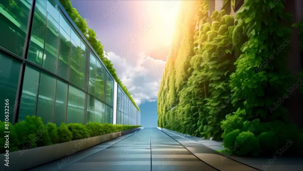 Designing a Sustainable Futuristic Building with Green Walls and ...