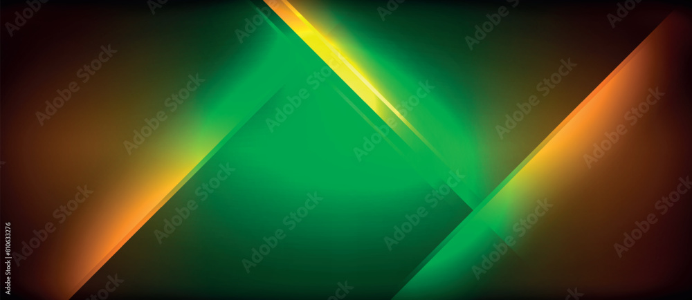a green and orange glowing line on a dark background . High quality a green and orange glowing line on a dark background . High quality