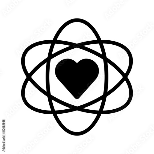 Vector solid black icon for Core value