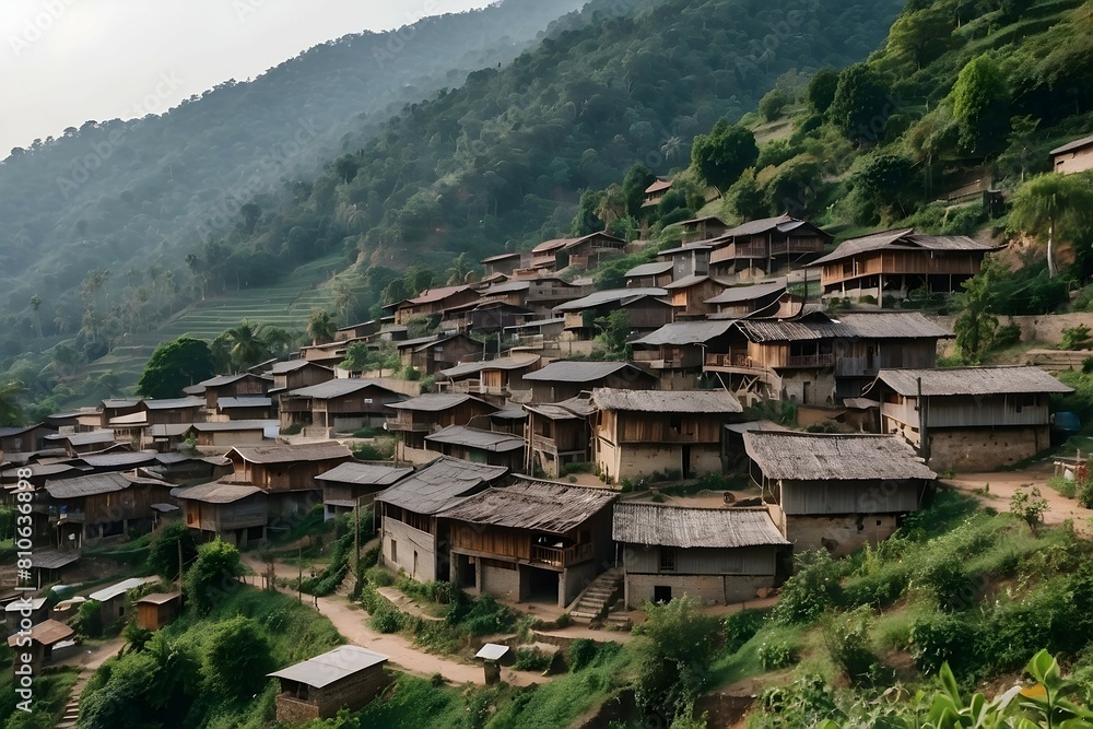 Village on the tallest moutain