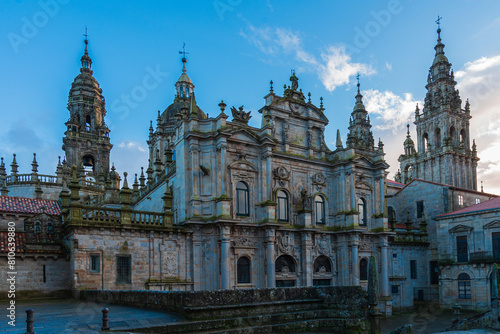 Santiago de Compostela  Spain.  The cathedral of Santiago de Compostela. UNESCO World Heritage Site.