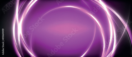 The purple background with glowing circles creates a colorful visual effect lighting on water. The violet, magenta hues add entertainment to the gas material property