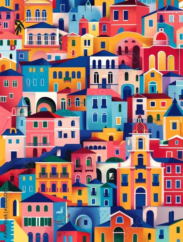 Painting the Town with Colorful Buildings
