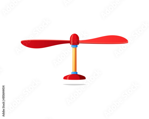 Toy propeller vector isolated on white background.