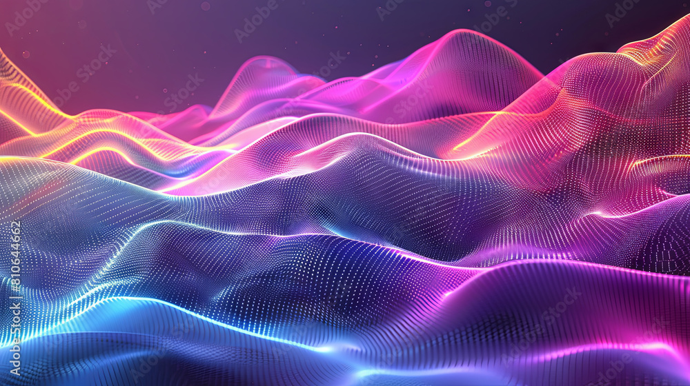 Futuristic holographic neon background Futuristic holographic neon background