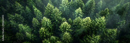 Forest drone view, view of natural greenery from a drone beauty from heights