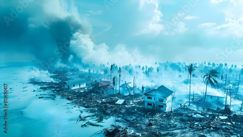 The Global Impact of Climate Change-Induced Extreme Weather Events. Concept Climate Change Effects, Extreme Weather Events, Global Impact, Environmental Concerns, Climate Crisis