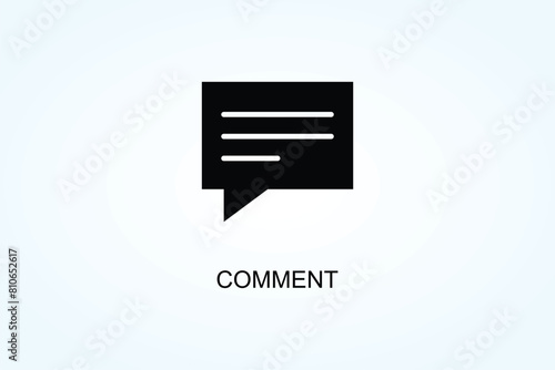 Comment Vector  Or Logo Sign Symbol Illustration