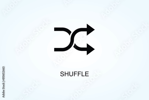 Shuffle Vector  Or Logo Sign Symbol Illustration