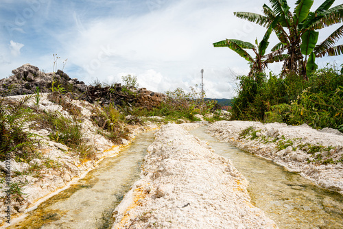 Sipoholon Hot Springs are hot springs in Tapanuli. This sulfur-containing bath was formed due to the eruption of Mount Martimbang