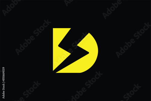 letter d and swoosh icon logo, letter d and volt icon logo, icon, emblem, brandmark
