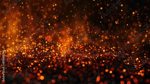 The image is a close up of a fire with lots of sparks flying out of it