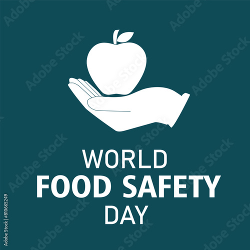 World food safety day vector design eps file