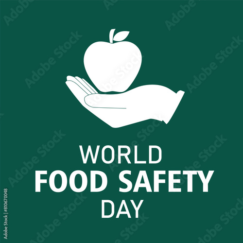 World food safety day vector design eps file