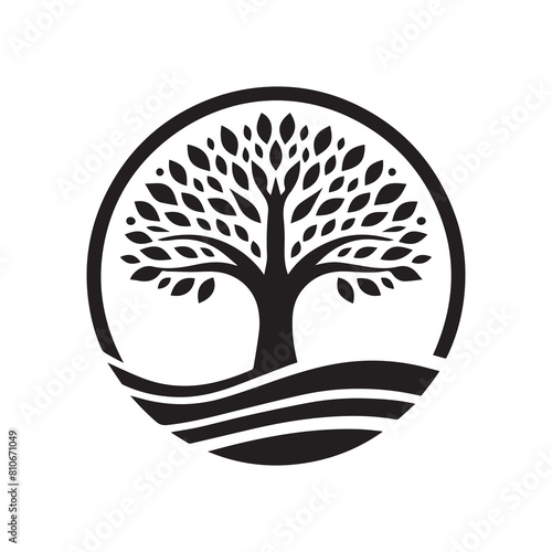  Tree logo icon vector silhouette art