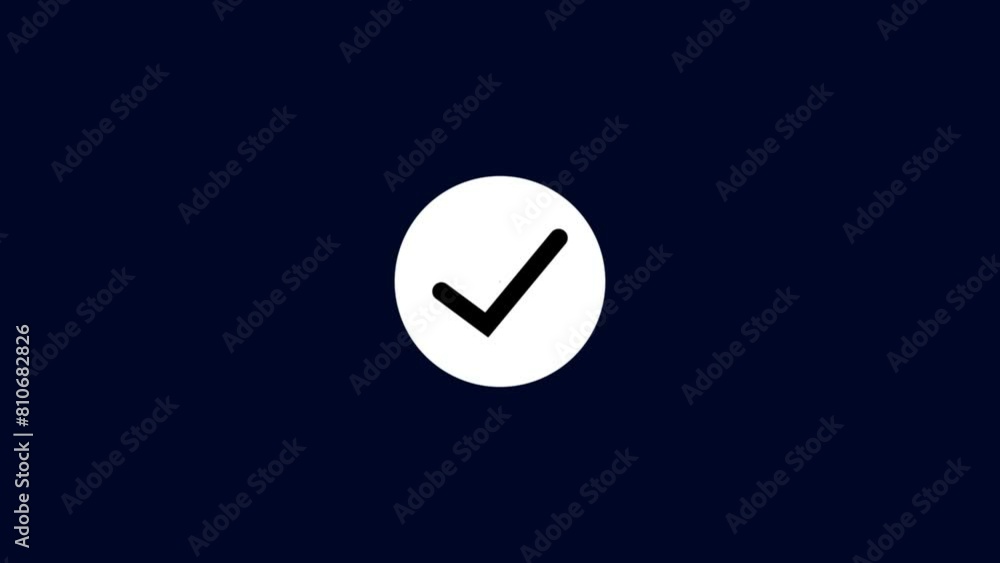 check mark icon animation on a white background. Success, correct or right choice icon animation. check mark icon animation on a white background. Success, correct or right choice icon animation.