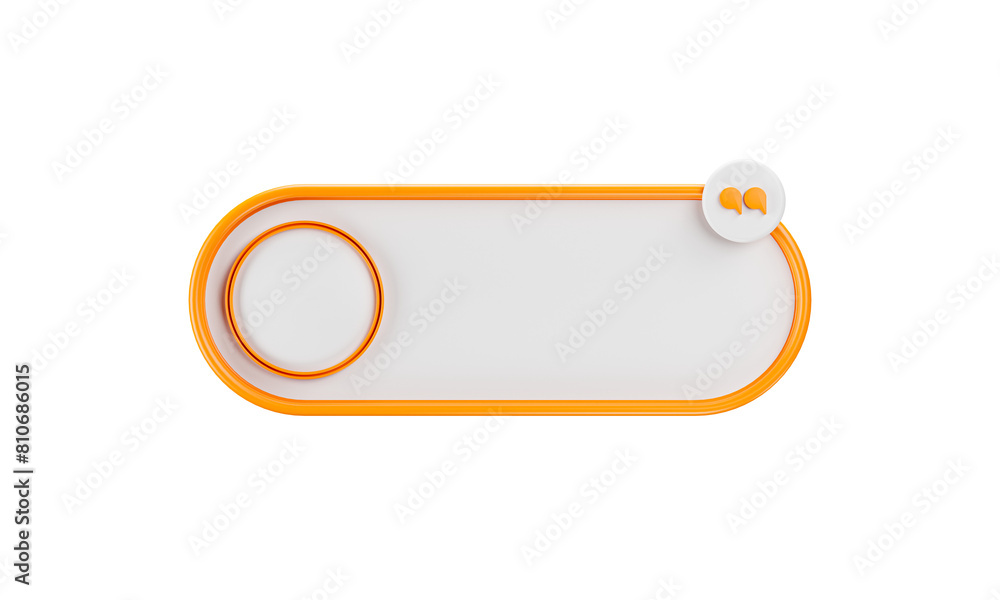 3d rendering quote frames box blank templates realistic Minimal text info design box banner Design