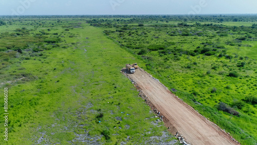 dirt road construction, (ID: 810686038)