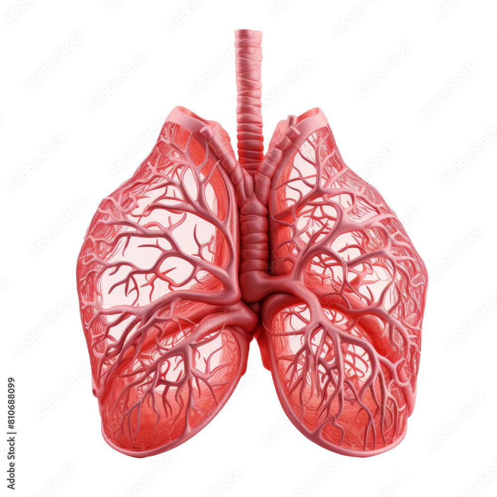 Simulated Lungs isolated on transparent background Simulated Lungs isolated on transparent background