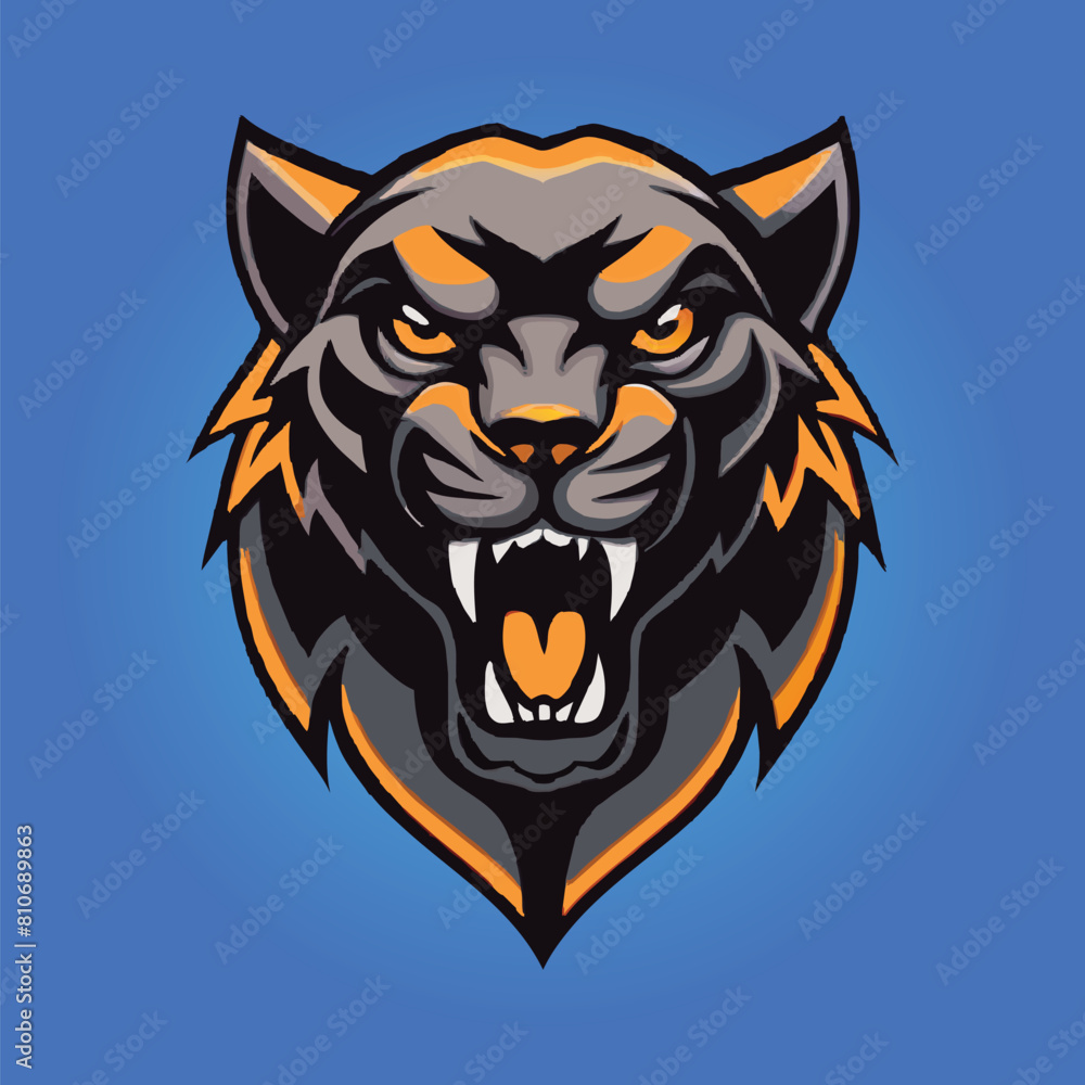 Panther mascot logo design panther vector illustration Panther mascot logo design panther vector illustration