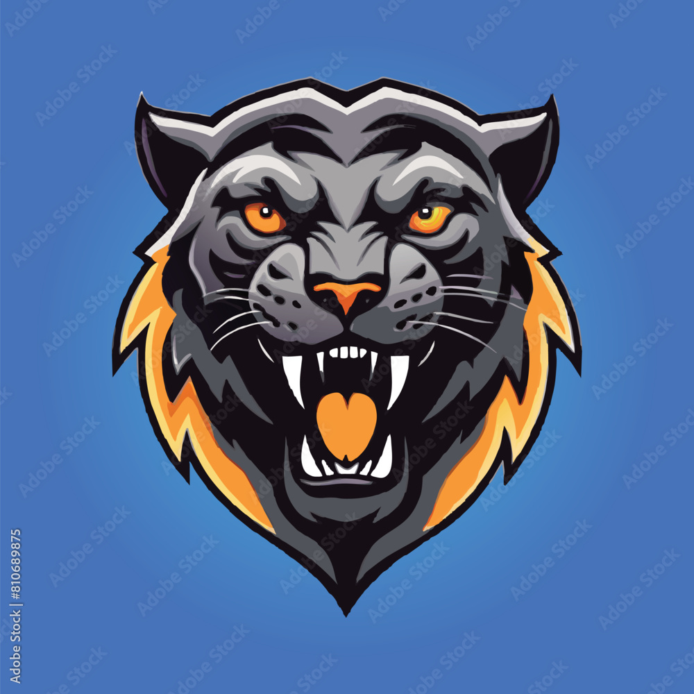 Panther mascot logo design panther vector illustration Panther mascot logo design panther vector illustration